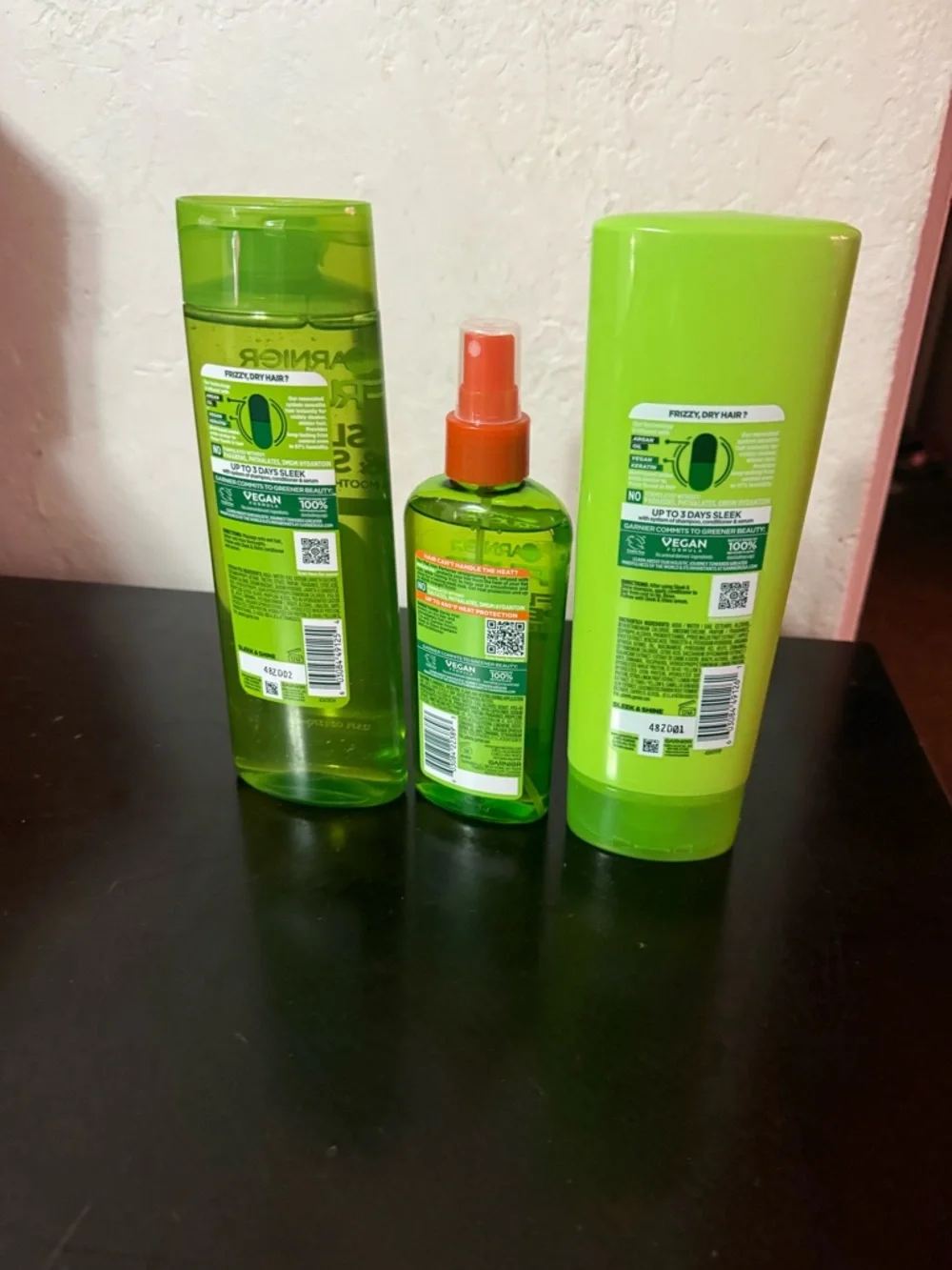 Garnier Fructis Sleek & Shine Green Hair Care Trio